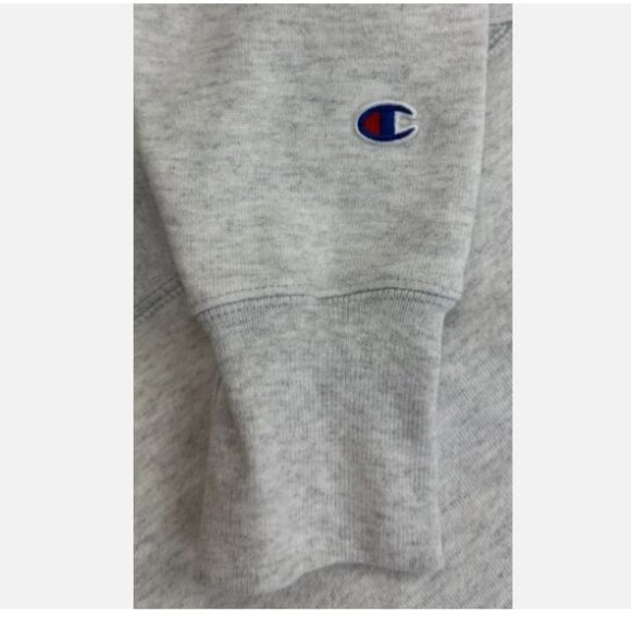 Champion Reverse Weave Boyfriend Women's Hoodie Size L Silver Grey New - Picture 3 of 9